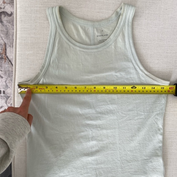 EVERLANE 100% Organic Cotton Cutaway Tank (essential tank) size XS - Picture 7 of 9
